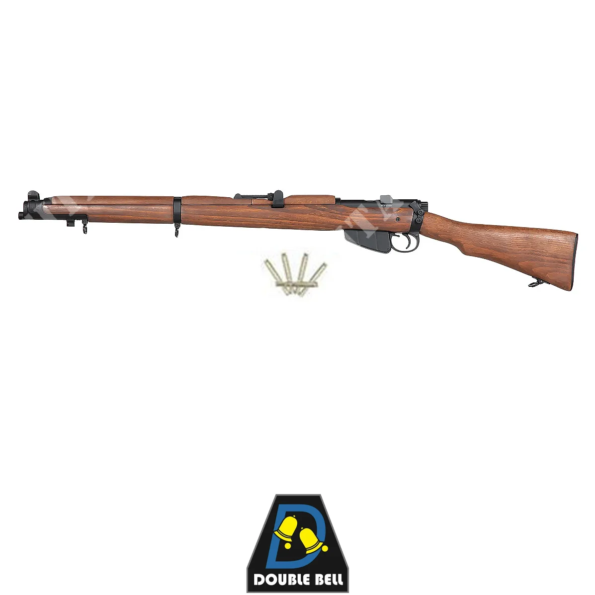 RIFLE DE MUELLE DE DOBLE CAMPANA DE MADERA No.1 MKIII LEE ENFIELD SMLE (DBY-03-041660)