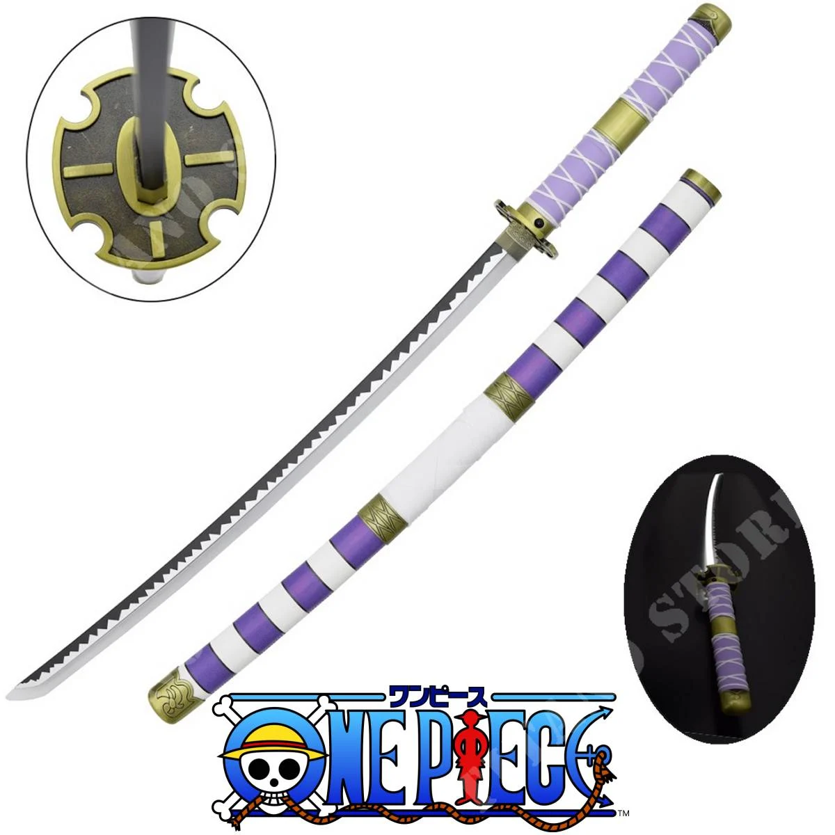 KATANA CON ILUMINACIÓN LED NIDAI KITETSU LUFFY ONE PIECE (ZS664GD)
