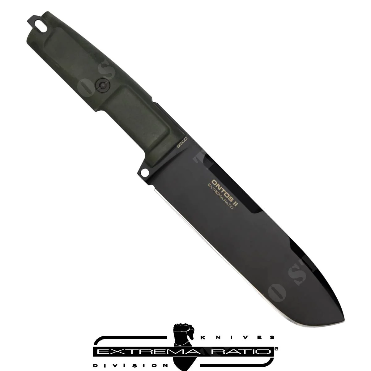 CUCHILLO ONTOS II S600 NEGRO DE RATIO EXTREMA (0122/S6/BLK-GRN)