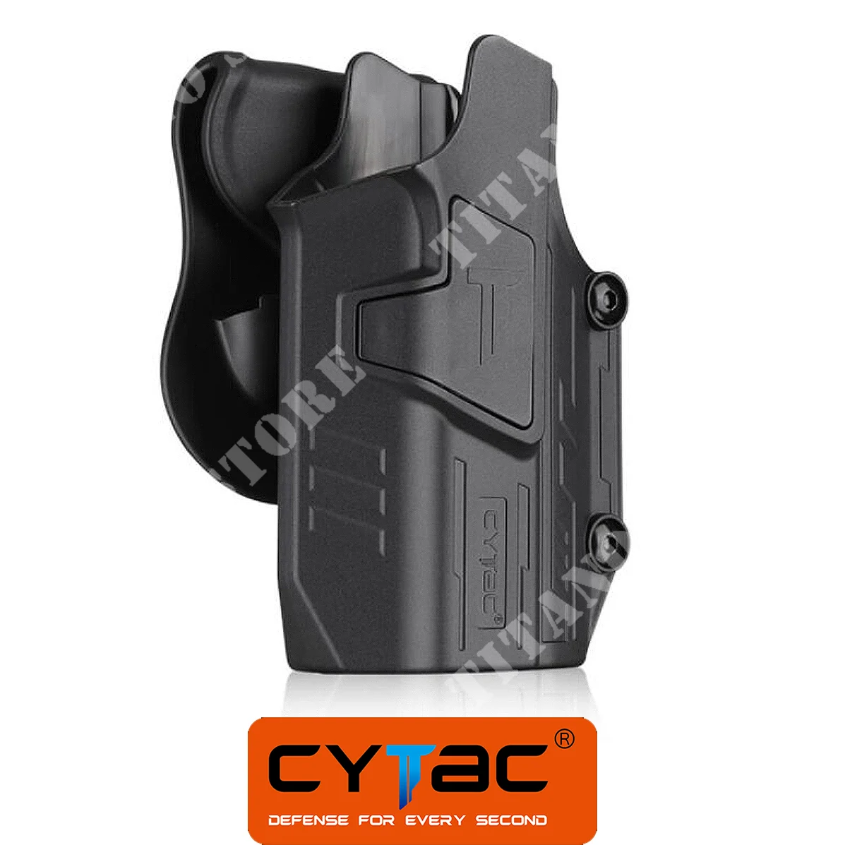 FUNDA UNIVERSAL PARA PISTOLAS CON LINTERNA CYTAC NEGRA (CY-UHPL)