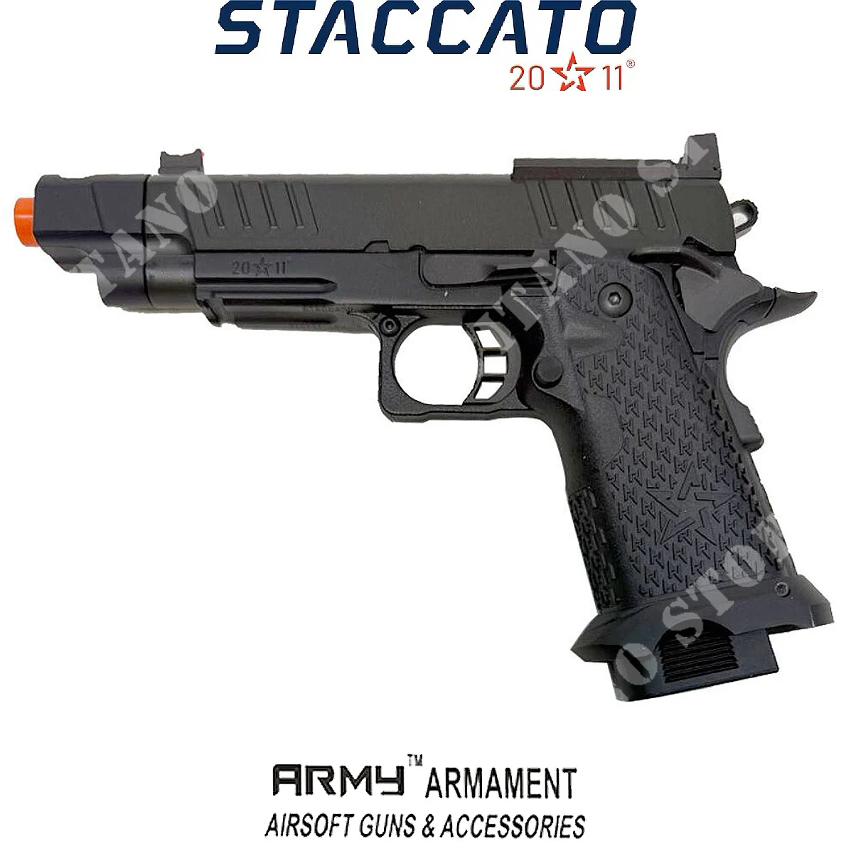 Pistola de gas Staccato C2 COMPSOC 2011 Black Army Armament (ARM-GBB-R612-4-BK)