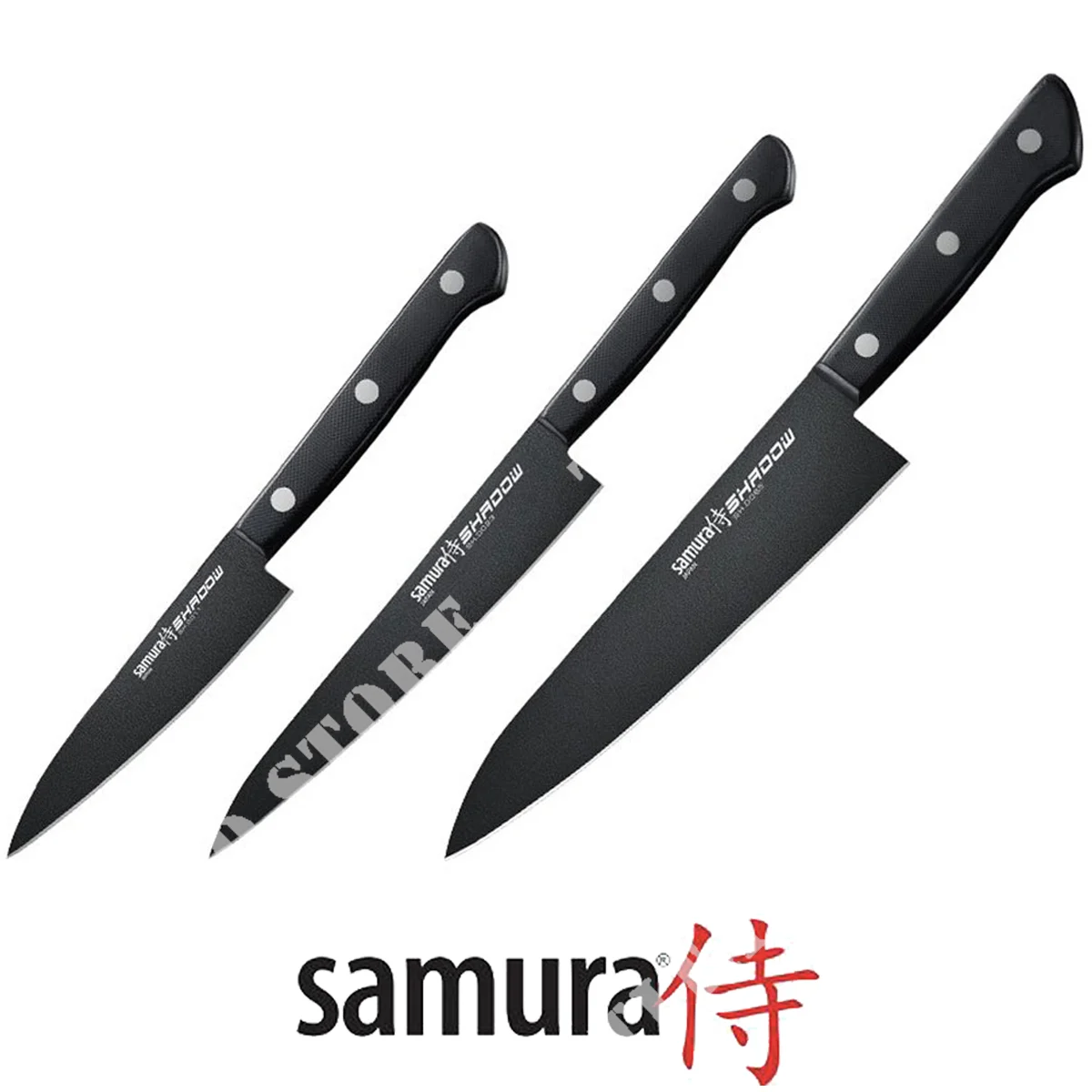 SET DE 3 CUCHILLOS SHADOW SH-0220 SAMURA (C670SH0220)