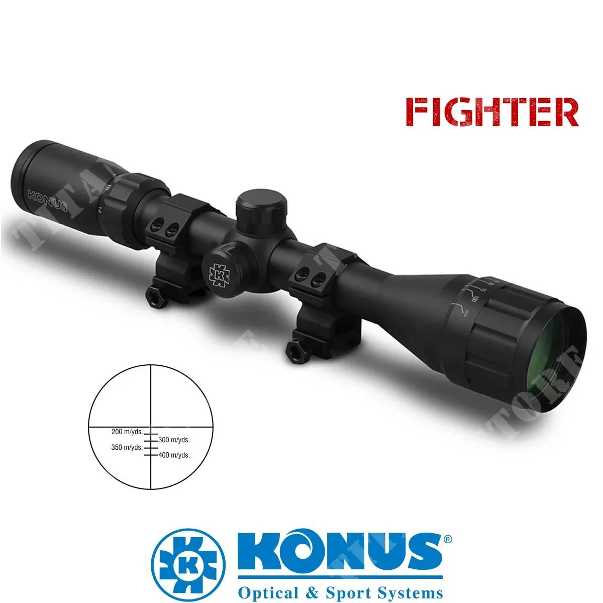 ÓPTICA DE COMBATE 4-12X40 AO KONUS (7353)