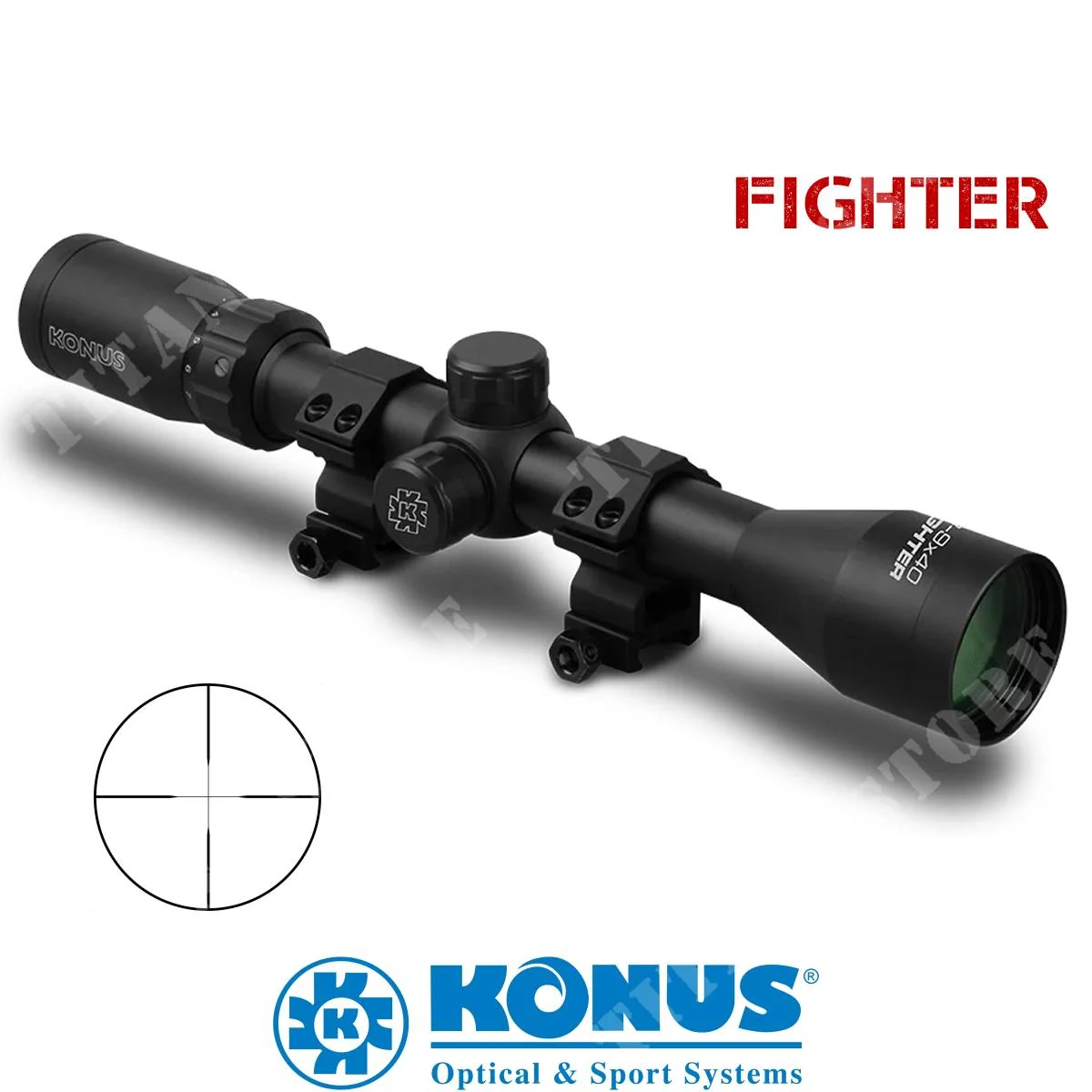 ÓPTICA DE CAZA KONUS 3-9X40 (7352)