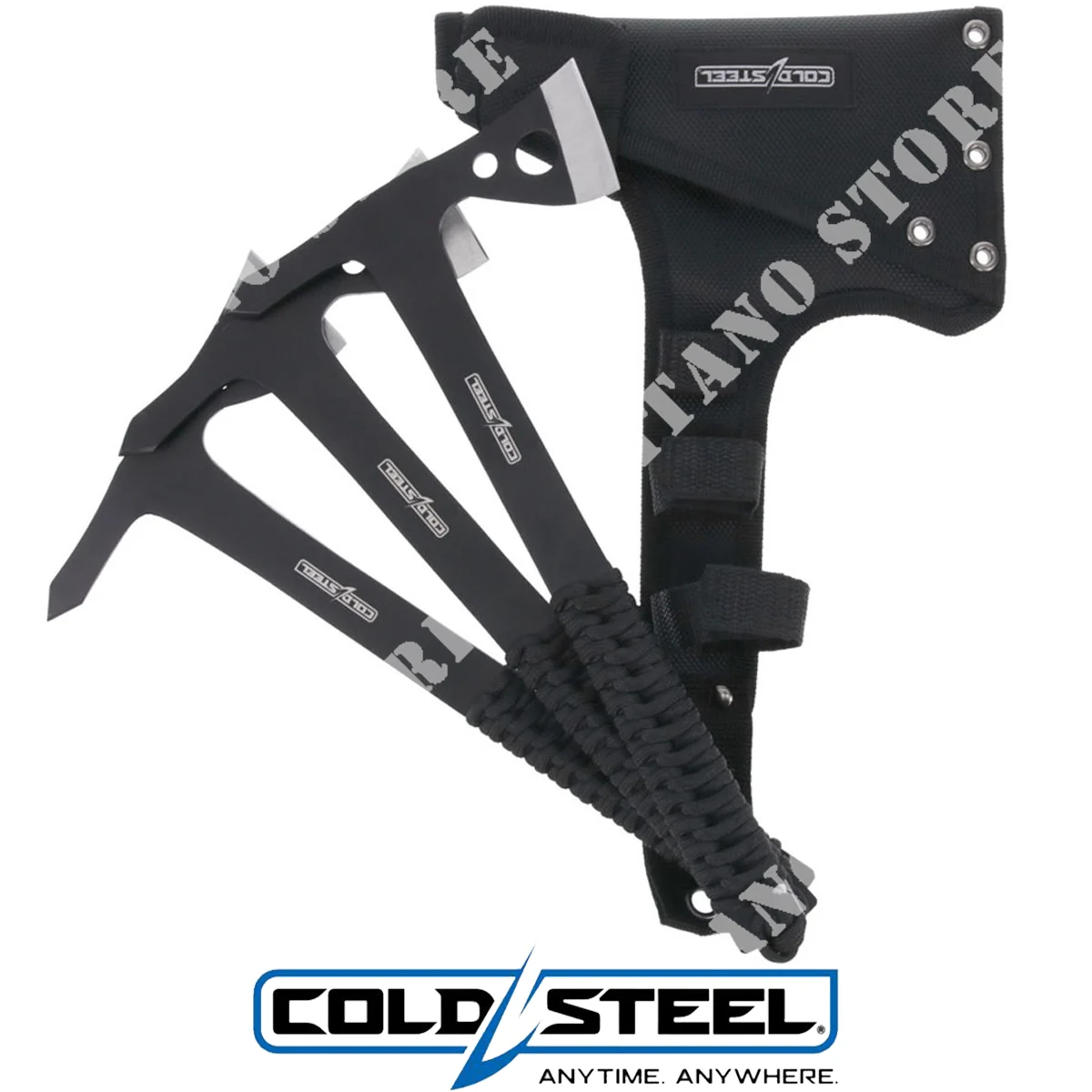 JUEGO DE 3 HACHAS LANZADORAS DE 10,5" DE PARACORD + FUNDA COLD STEEL (TH-175AX3PK)