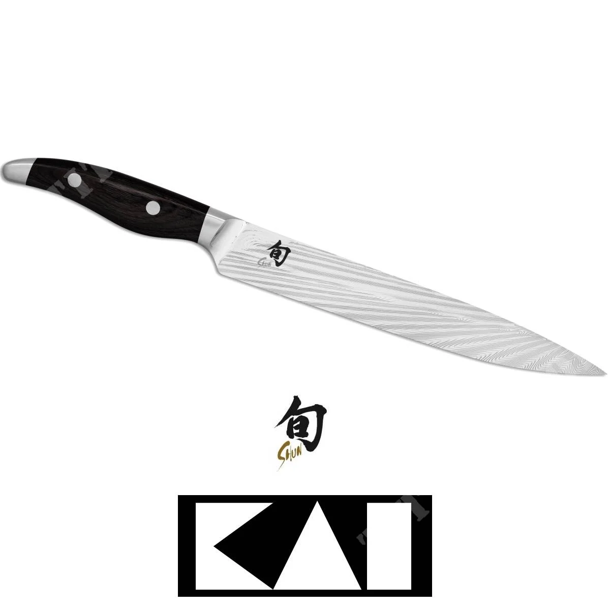 CUCHILLO DE CORTE NEGRO SHUN NAGARE cm23 KAI (NDC-704S)