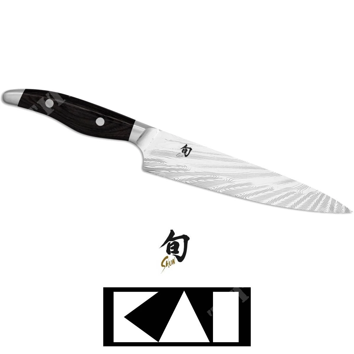 CUCHILLO UNIVERSAL NEGRO SHUN NAGARE cm15 KAI (NDC-701S)