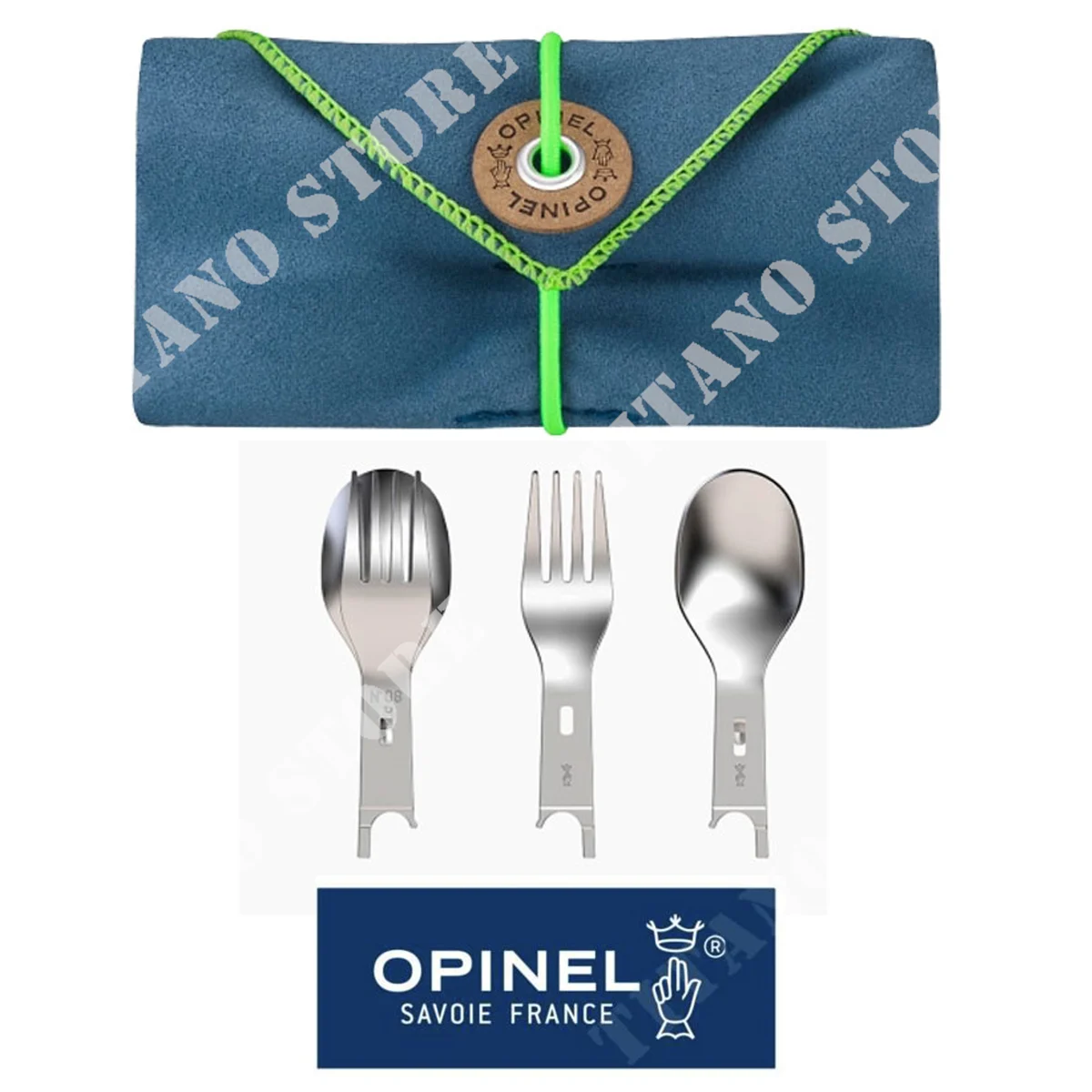 SET PICNIC PLUS CON TENEDOR Y CUCHARA + ESTUCHE OPINEL (OPN-02501) C390292001
