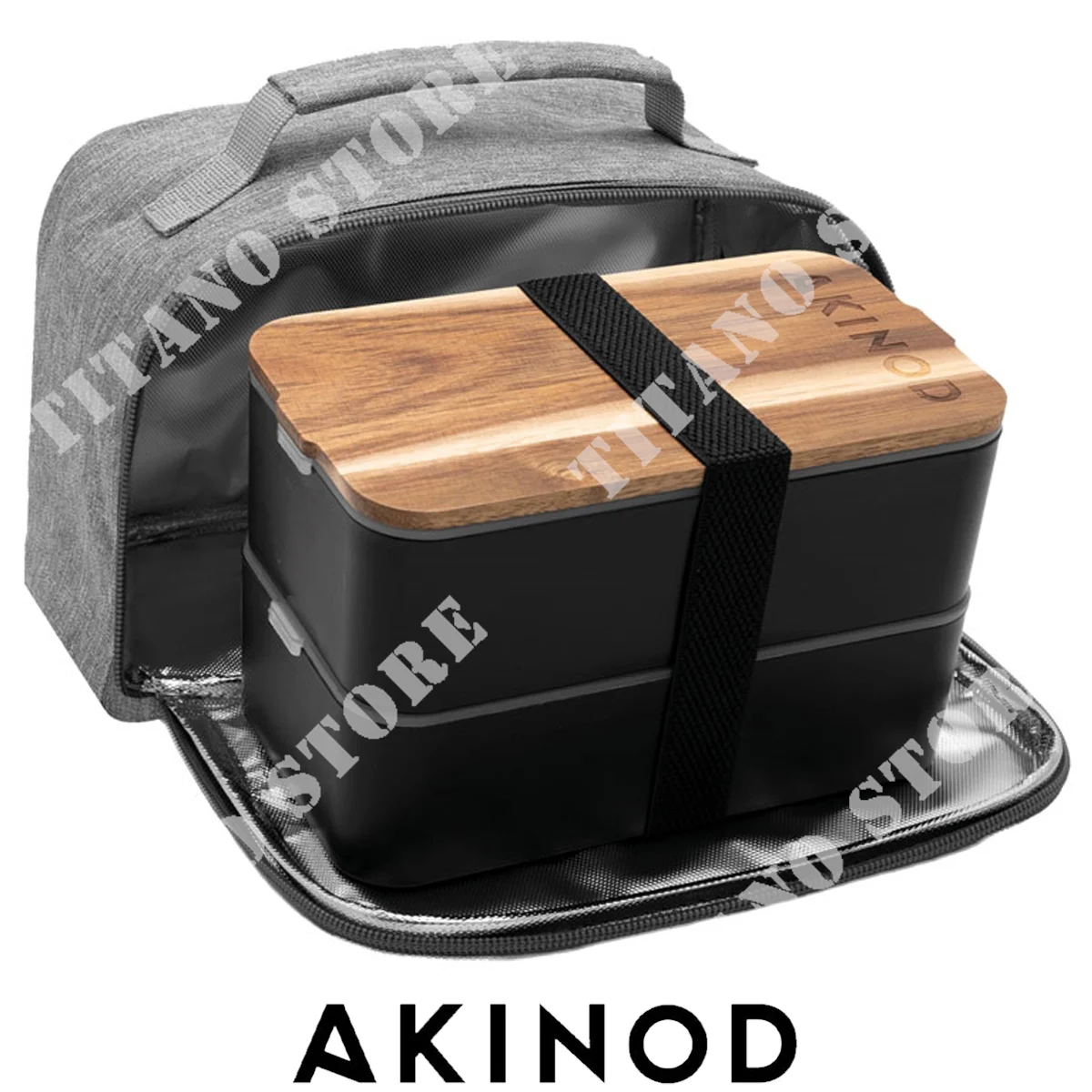 CAJA DE ALIMENTOS 11H58 NEGRO/GRIS AKINOD (AKI000045) C398AKI045