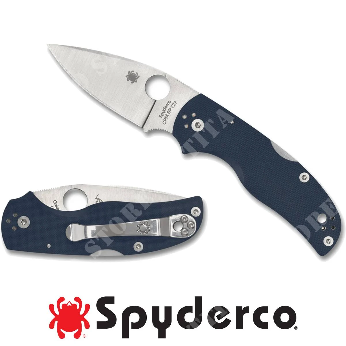 NAVAJA SPYDERCO NATIVE 5 COBALT BLUE G10 CPM SPY27 (C41GPCBL5)