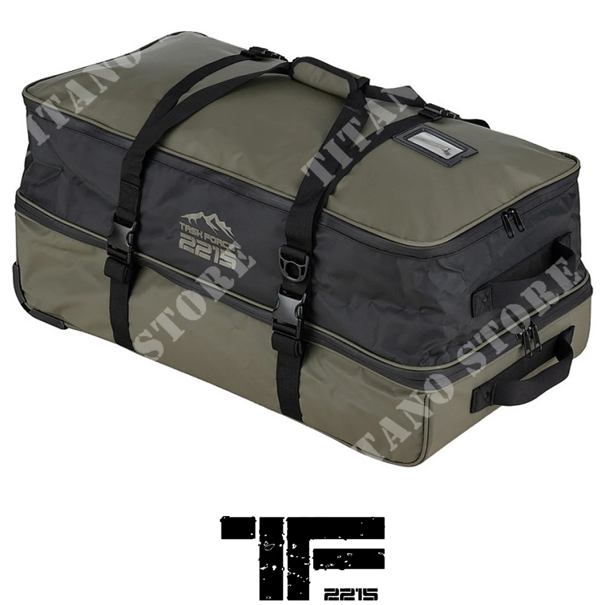 BOLSA CON CARRO IMPERMEABLE VERDE DE 100 LITROS COMMANDER PRO TF-2215 (359902-OD)