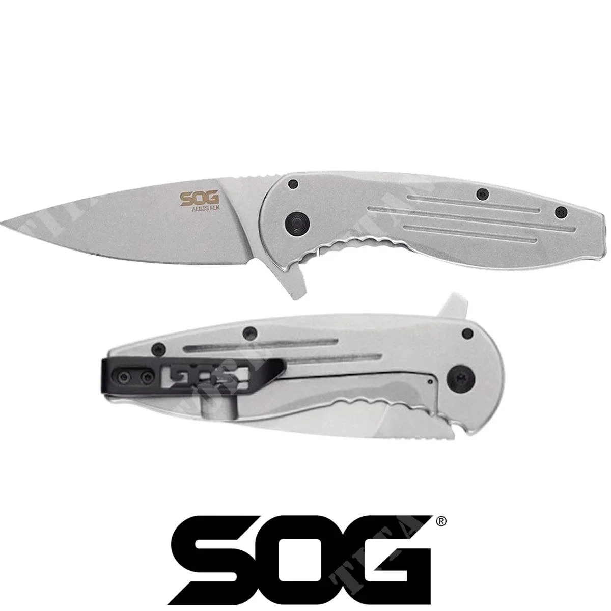CUCHILLO SOG SATINADO AEGIS FLK (SOG-14-41-02-42)