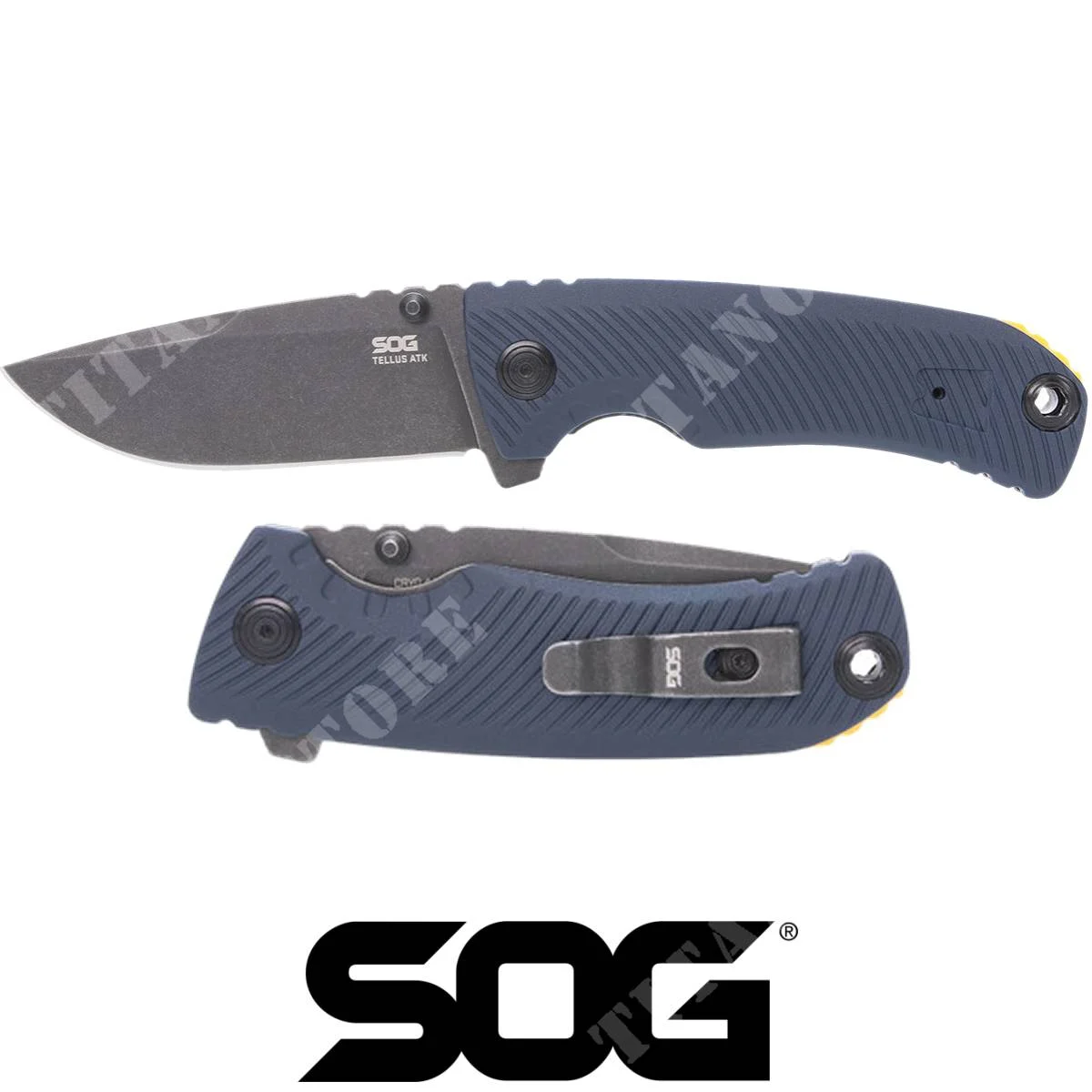 CUCHILLO TELLUS ATK TINTA DE CALAMAR AMARILLO SOG (SOG-11-06-03-43)