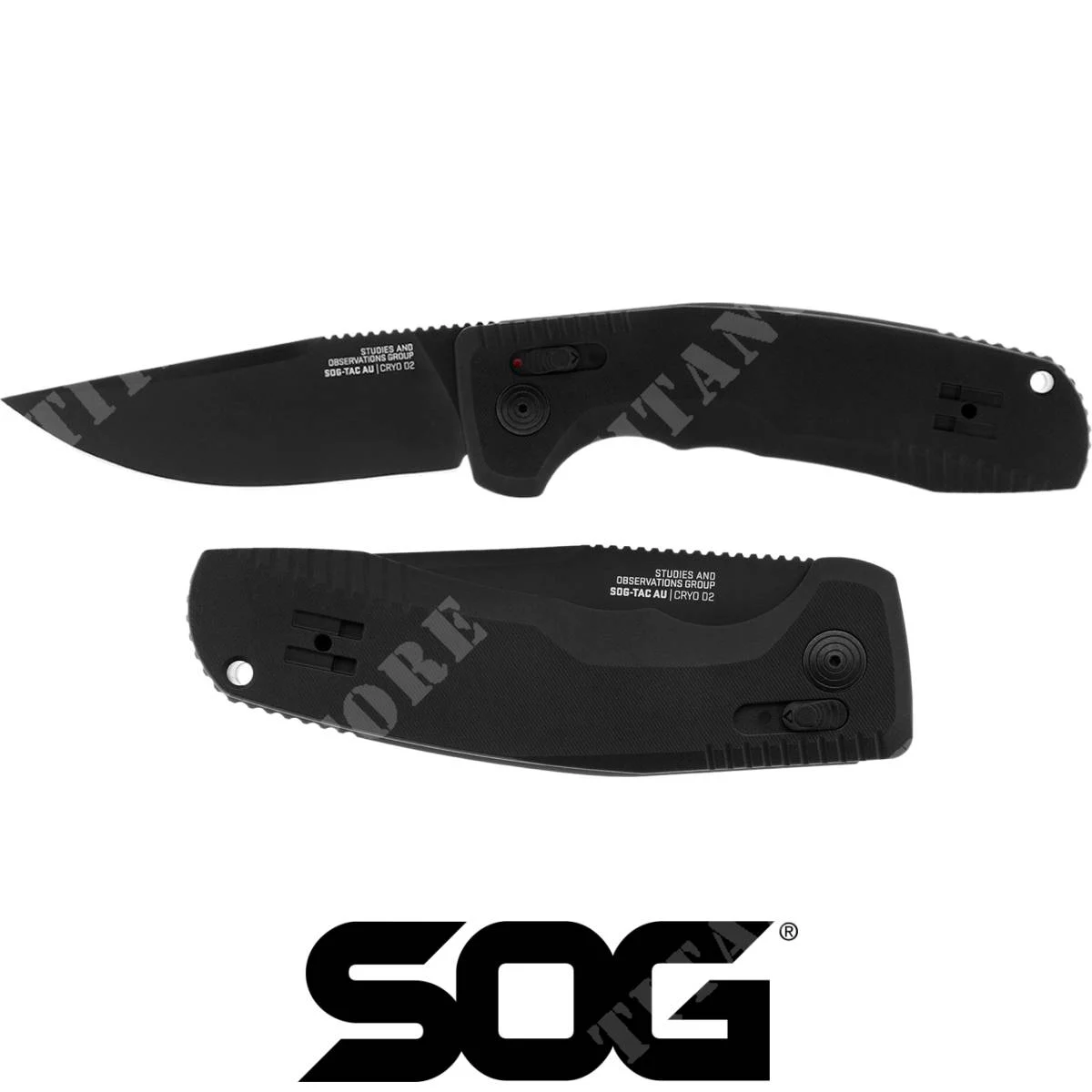 CUCHILLO TÁCTIL SOG DE HOJA REGULA NEGRO (SOG-15-38-01-57)