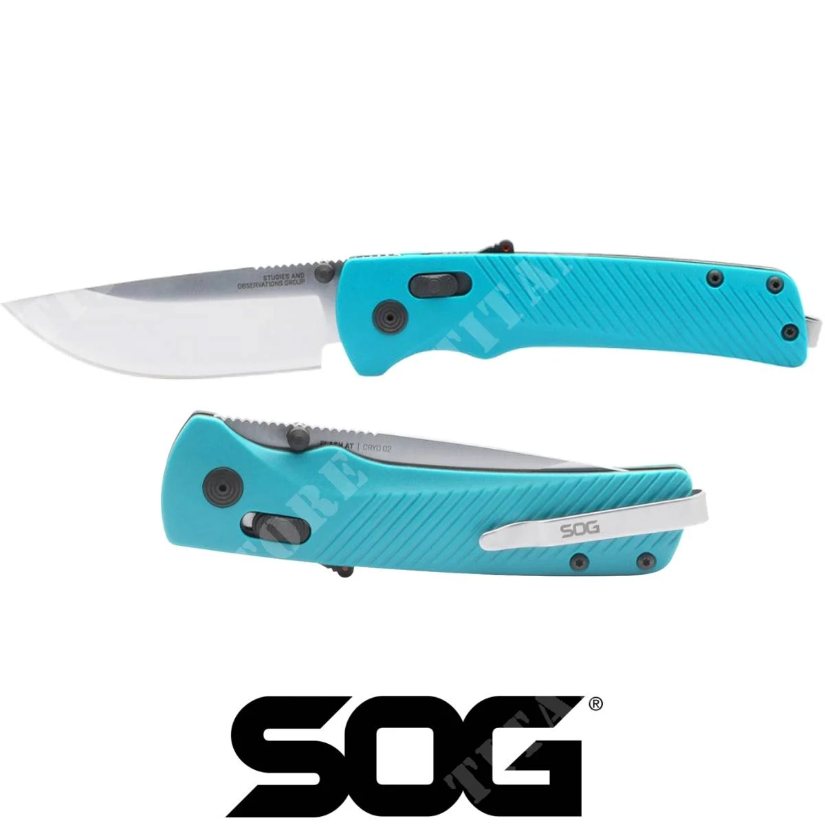 CUCHILLO SOG SATINADO VERDE GASOLINA FLASH (SOG-11-18-13-41)