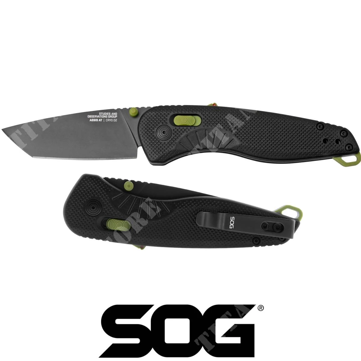 CUCHILLO SOG TANTO AEGIS AT BLACK MOSS (SOG-11-41-09-41)