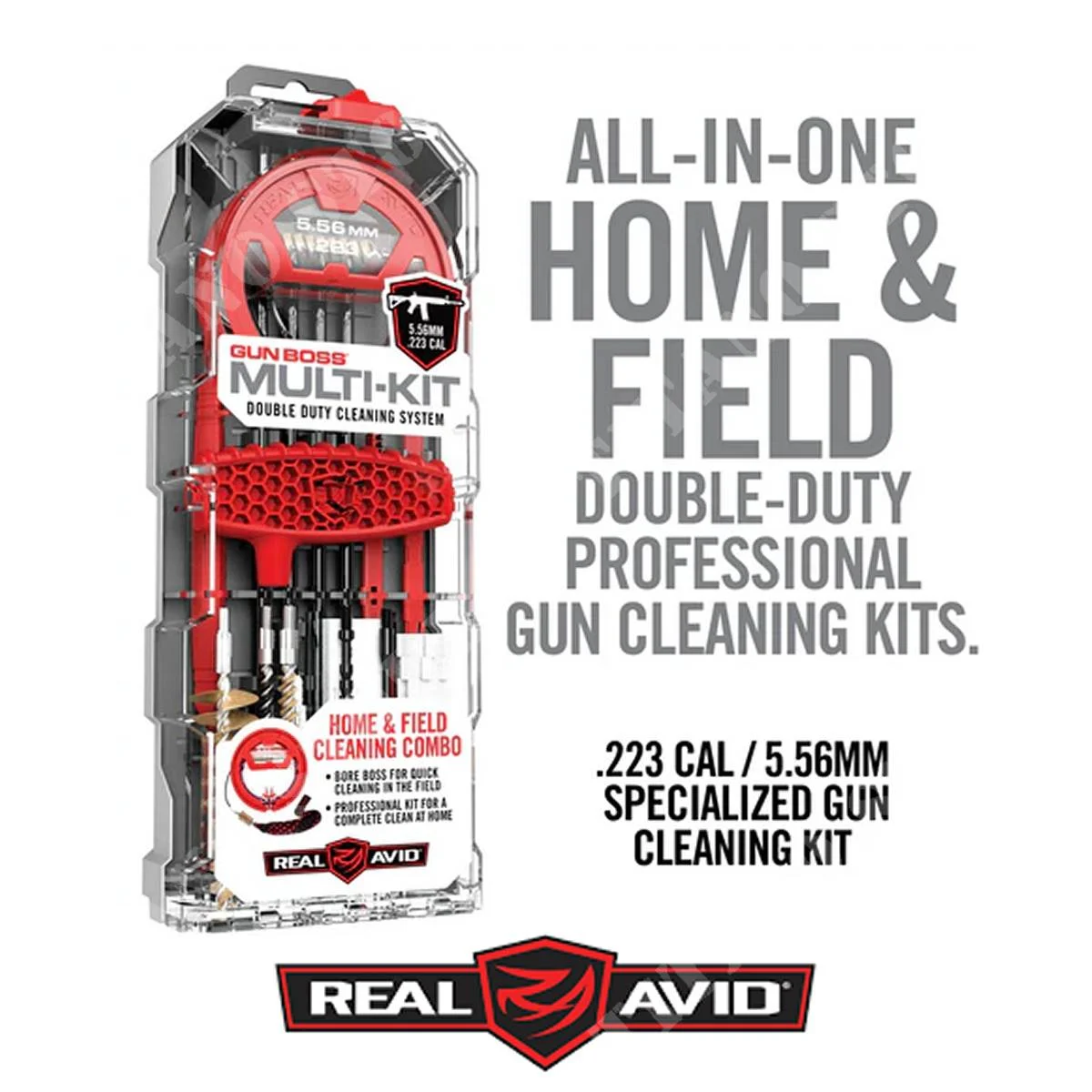 KIT MULTIUSOS GUN BOSS CAL 223/5,56 MM REAL AVID (AV-AVGBMK223)