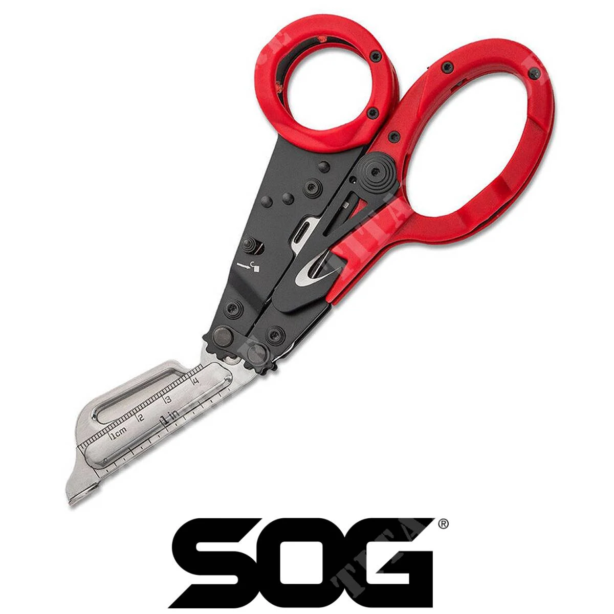 TIJERA MULTIUSOS PARASHEARS RED SOG (SOG-23-125-02-43)