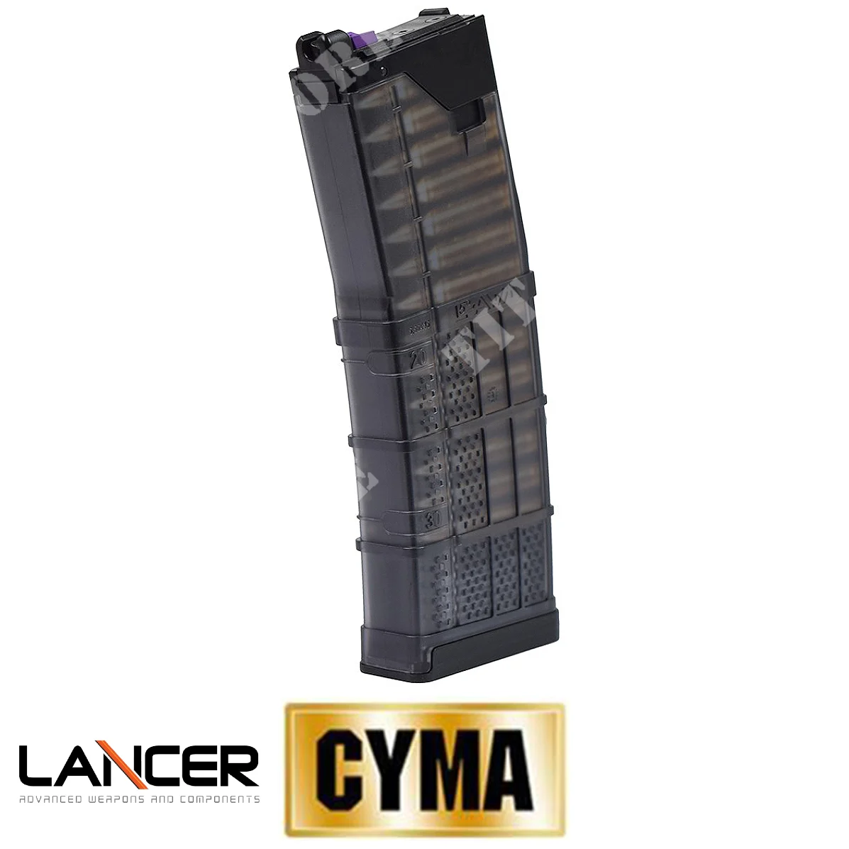 CARGADOR DE UNA SOLA COLA 30BB GAS NEGRO L5AWM 5.56 CGS CYMA (CM-MAGLC02B)