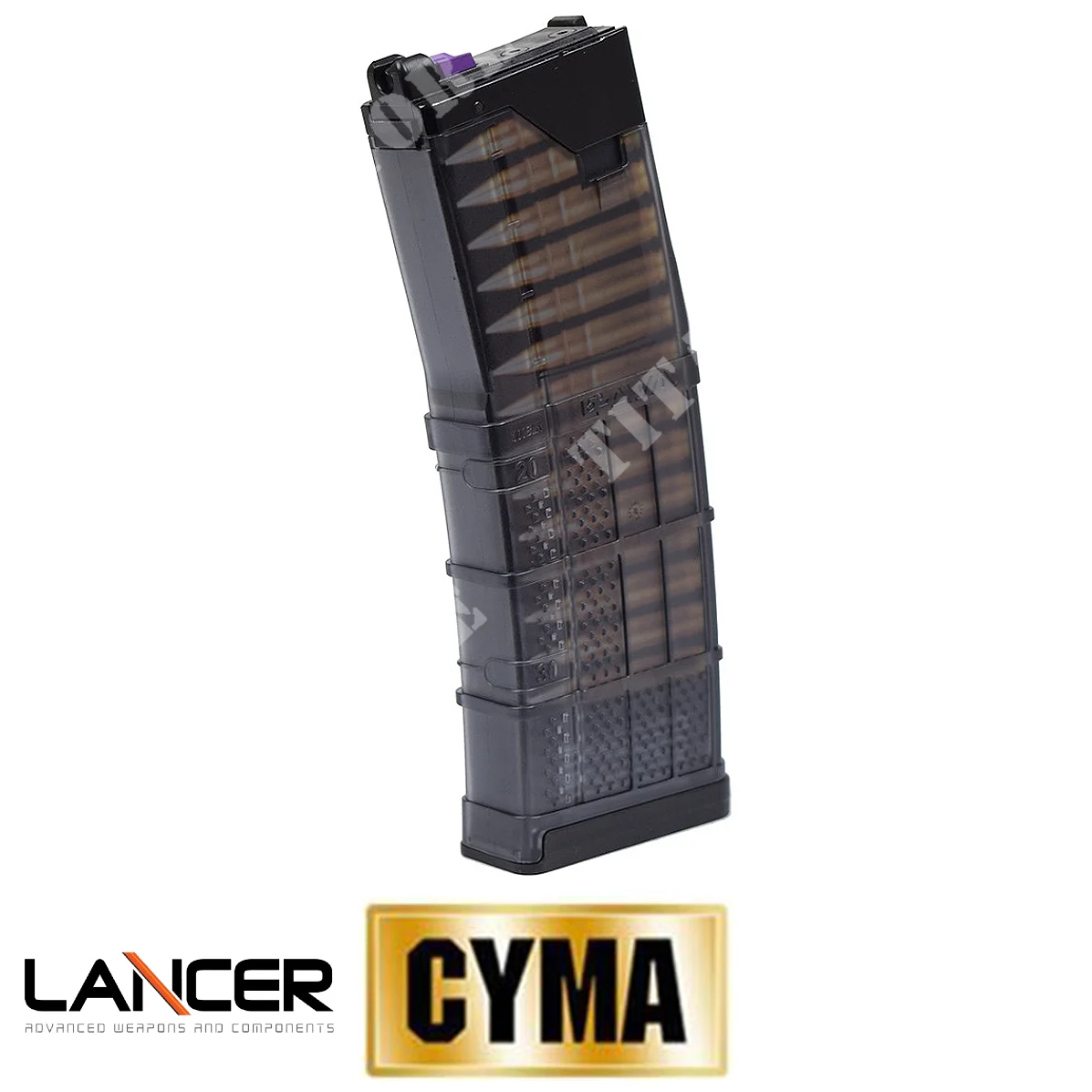 CARGADOR DE UNA SOLA COLA 30BB BLACK GAS L5AWM .300 CGS CYMA (CM-MAGLC01B)