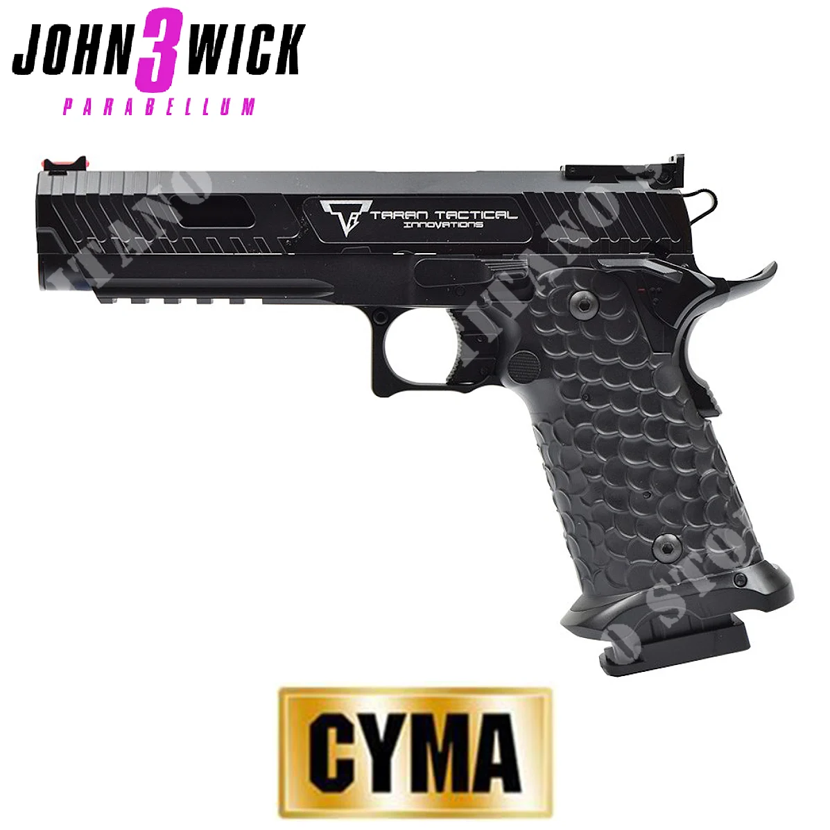 PISTOLA ELÉCTRICA CYMA TTI JW3 COMBAT MASTER NEGRA (CM138)