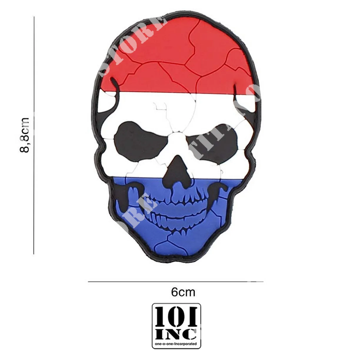 PARCHE 3D PVC CALAVERA HOLLAND AGRIETADA 101 INC (444130-7180)