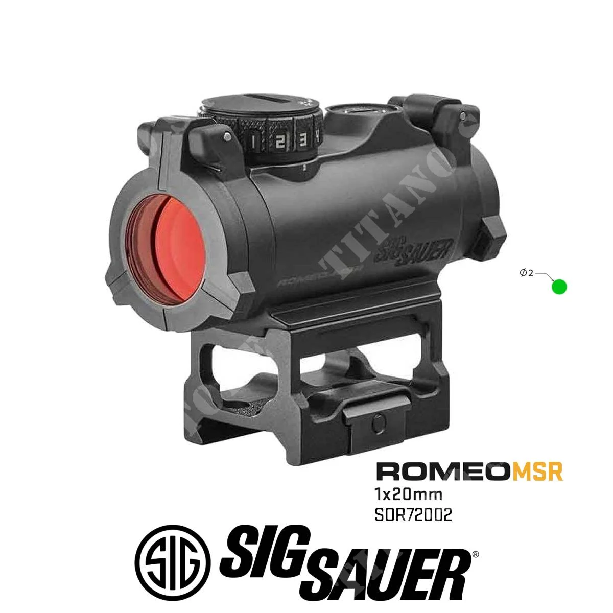 PUNTO ROJO ROMEO-MSR G2 1X20MM 2 MOA VERDE SIG SAUER (394028)