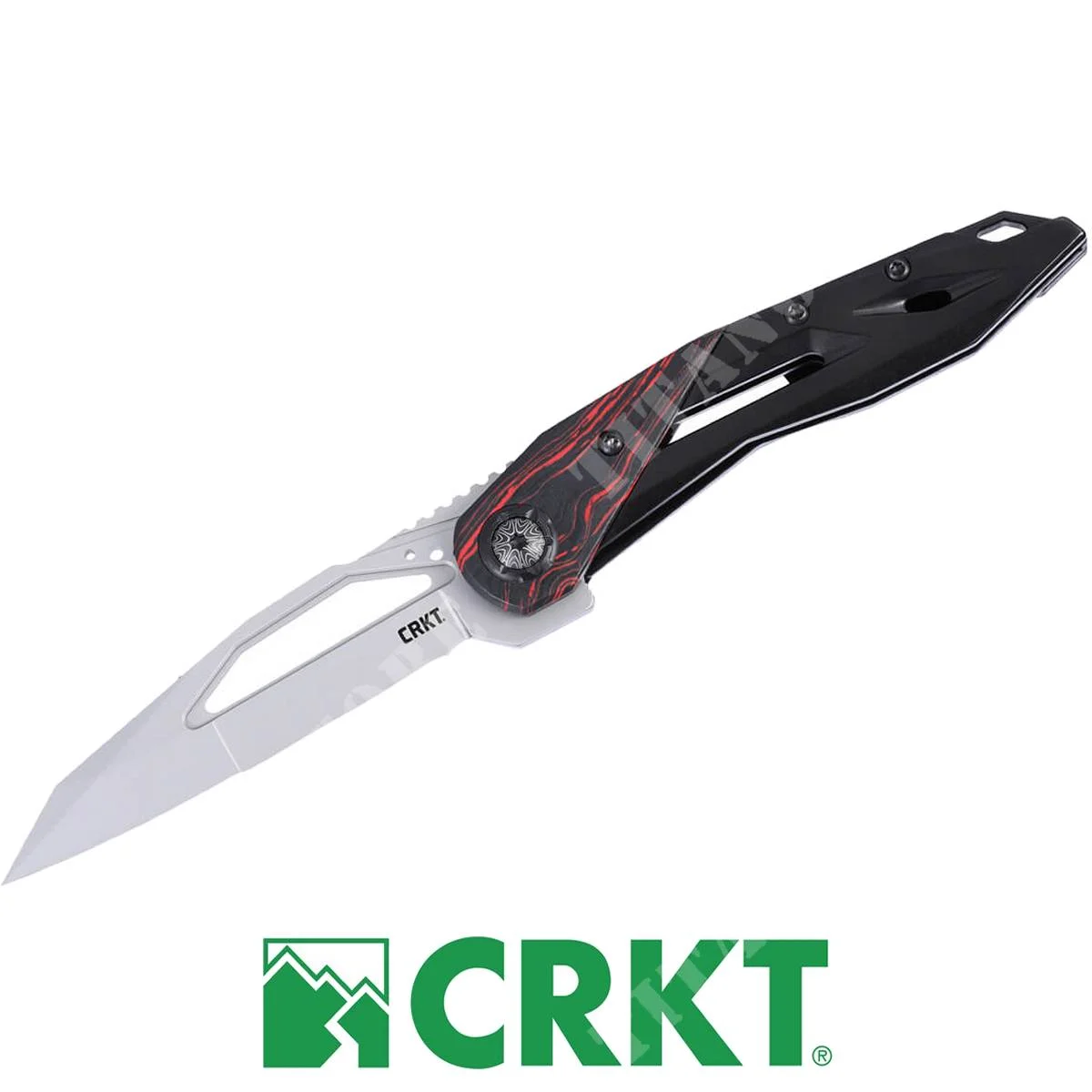 CUCHILLO NUCLEUS ROJO Y NEGRO 5702 CRKT (C450005702)