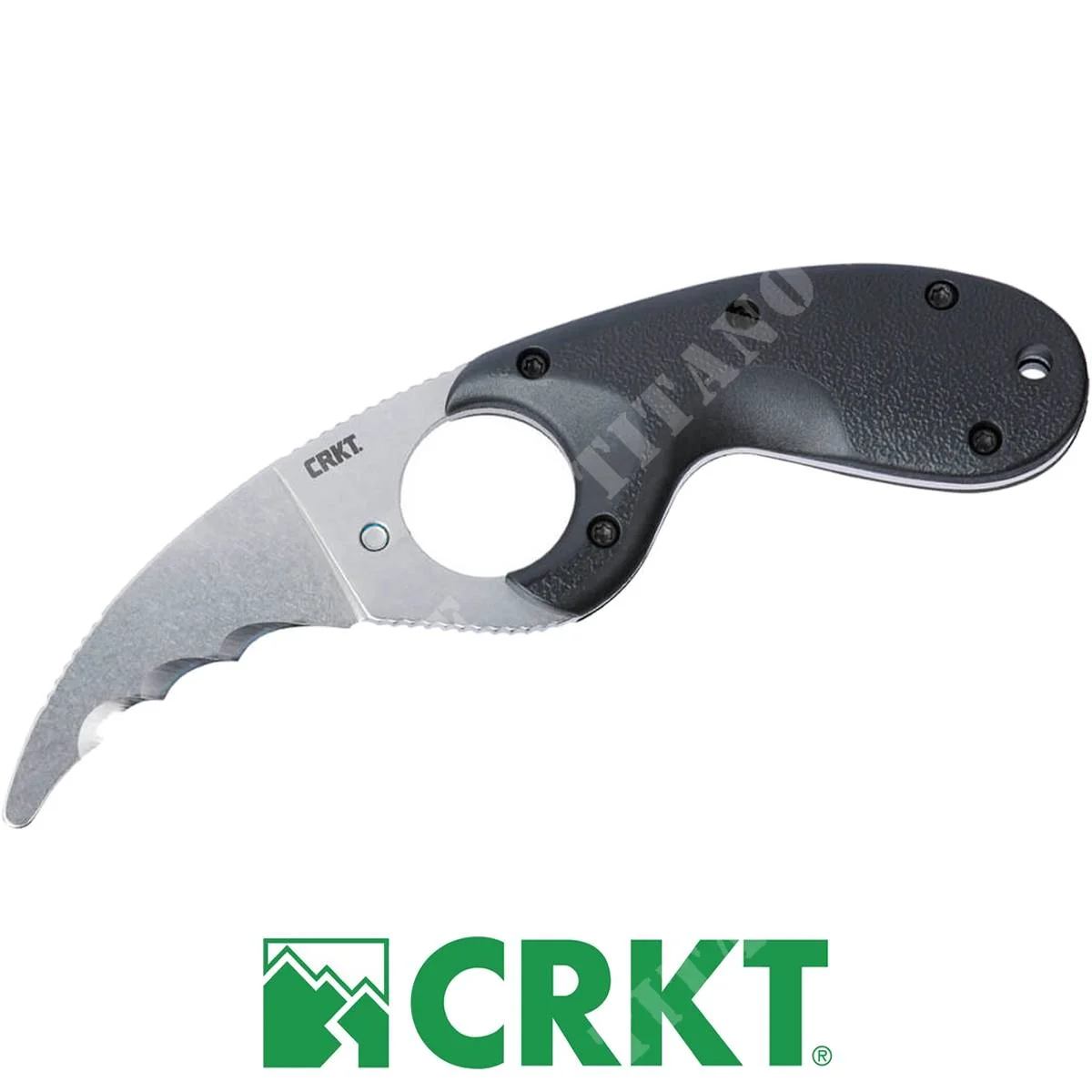 CUCHILLO BEAR CLAW NEGRO CON DENTADO VEFF 2511 CRKT (C450002511)