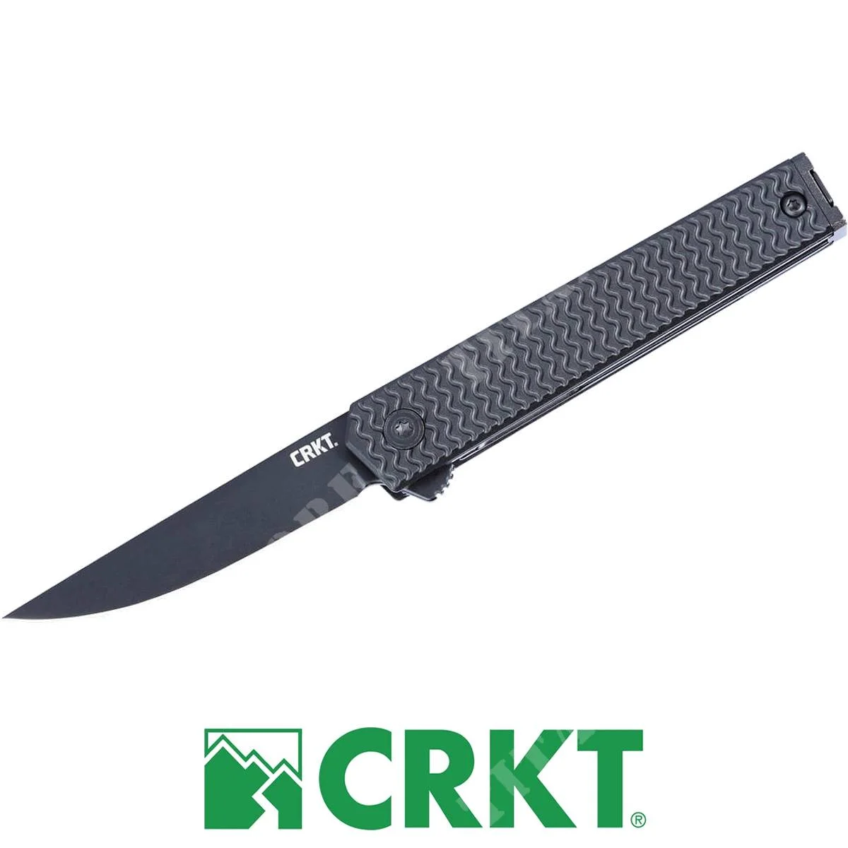 CUCHILLO CEO MICROFLIPPER GOTA NEGRA 7081D2K CRKT (C4507081DK)