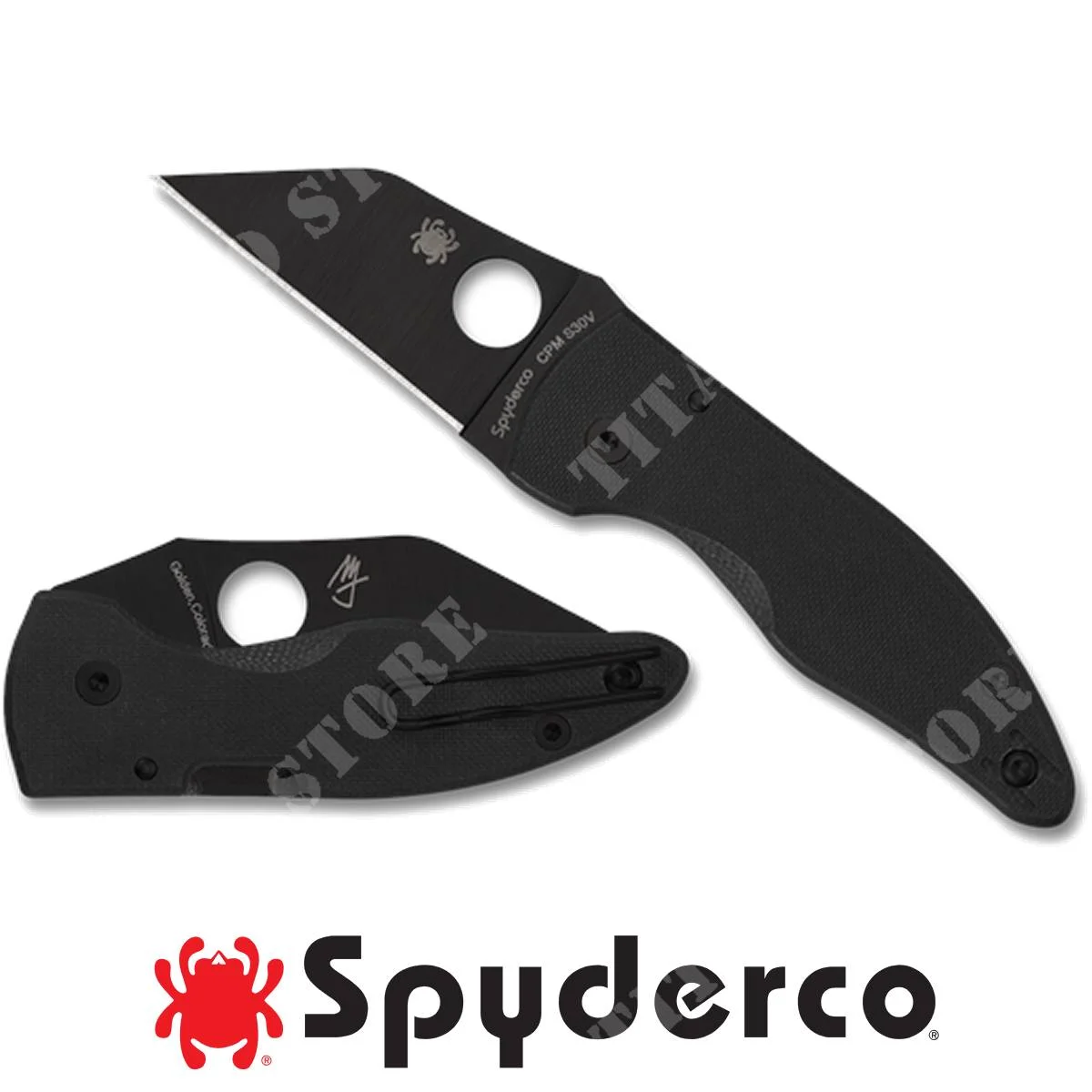 CUCHILLO SPYDERCO MICROJIMBO BLACK G-10 LISO NEGRO (C264GPBK)