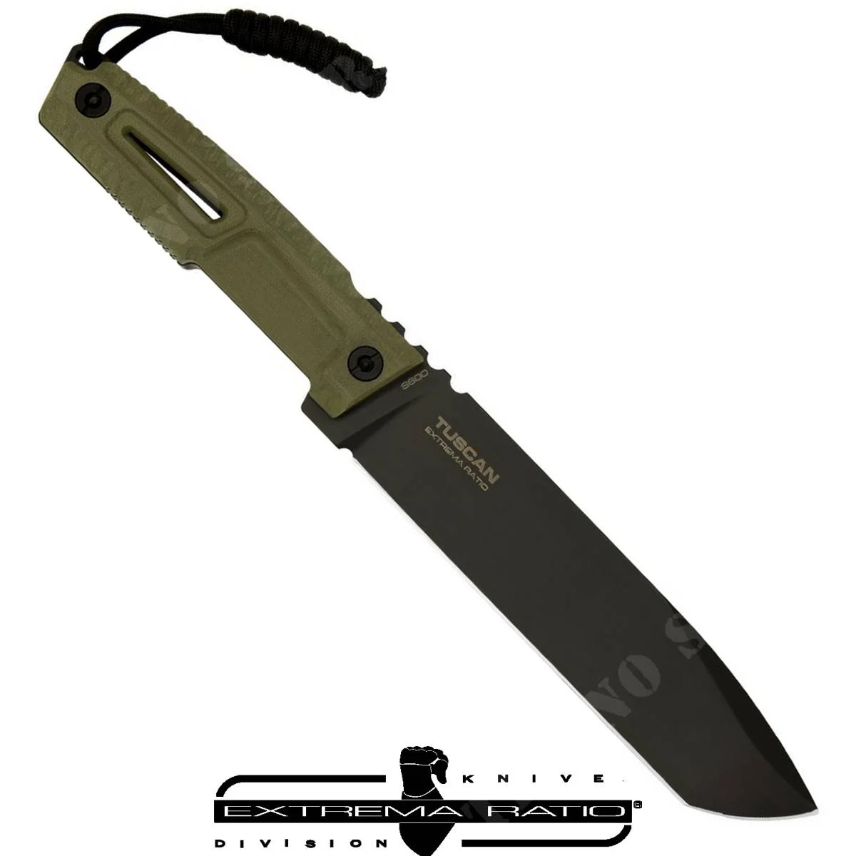 CUCHILLO TUSCAN S600 NEGRO DE RATIO EXTREMA (0106/S6/BLK-GRN)