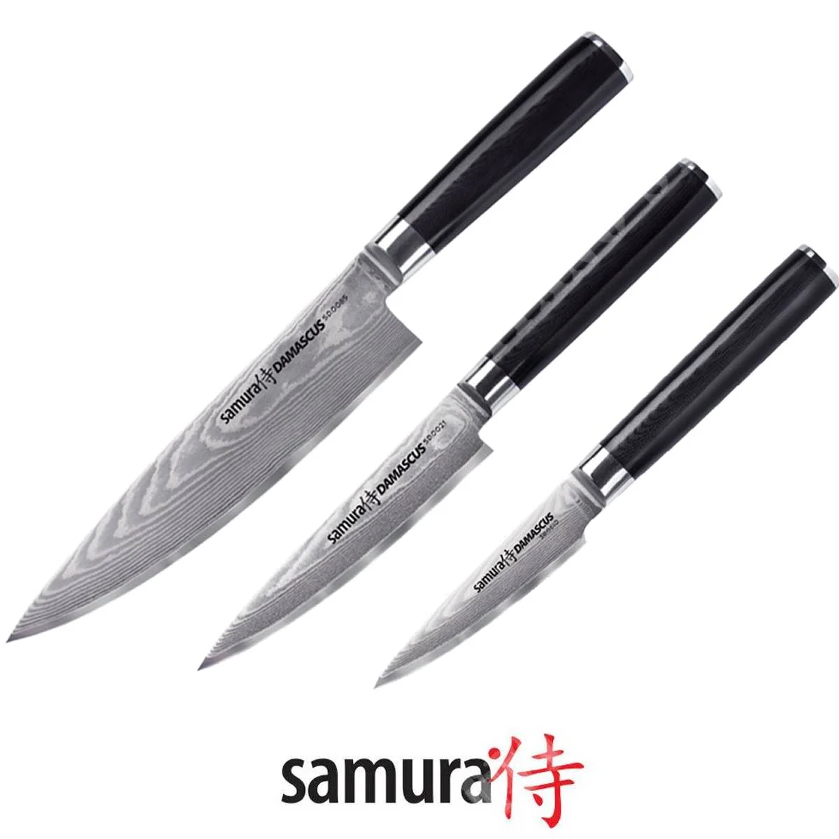 JUEGO DE 3 CUCHILLOS DE DAMASCO SD-0230 SAMURA (C670SD0230)