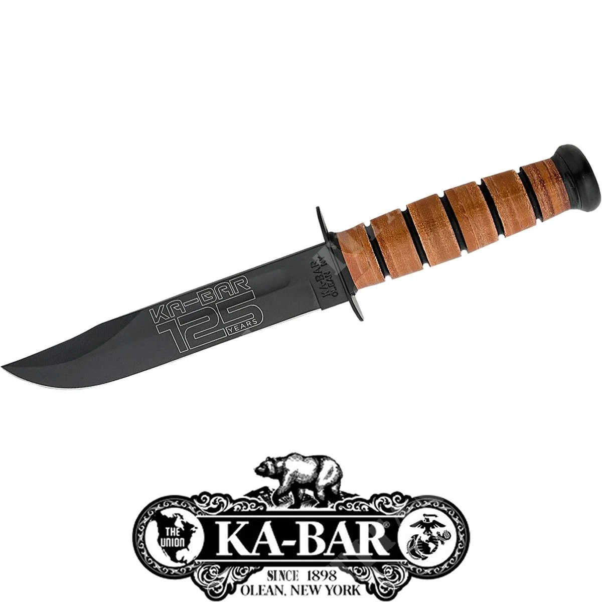 CUCHILLO DEL 125.º ANIVERSARIO DEL KA-BAR DEL EJÉRCITO DE EE. UU. 9225 KA-BAR (C204009225)