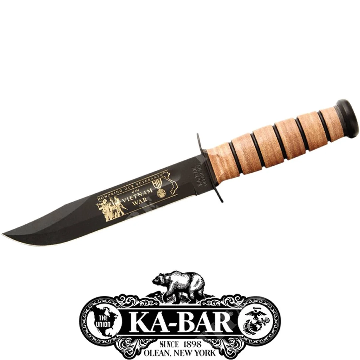 CUCHILLO KA-BAR 9139 DEL EJÉRCITO DE EE. UU. EN VIETNAM (C204009139)