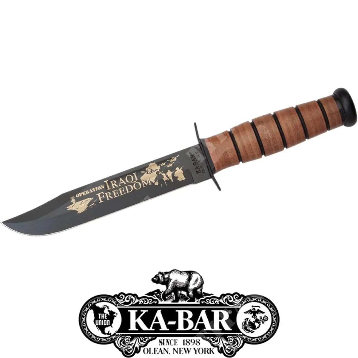 CUCHILLO KA-BAR DE LA OPERACIÓN IRAQIFREEDOM 9131 DE LA NAVE DE LOS ESTADOS UNIDOS (C204009131)