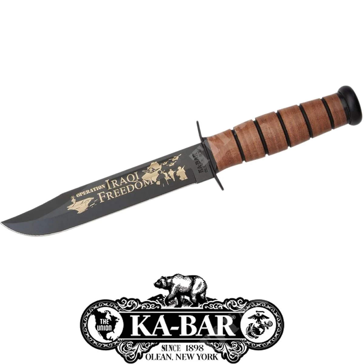 CUCHILLO KA-BAR 9128 DE LA OPERACIÓN LIBERTAD IRAQUÍ DEL USMC (C204009128)