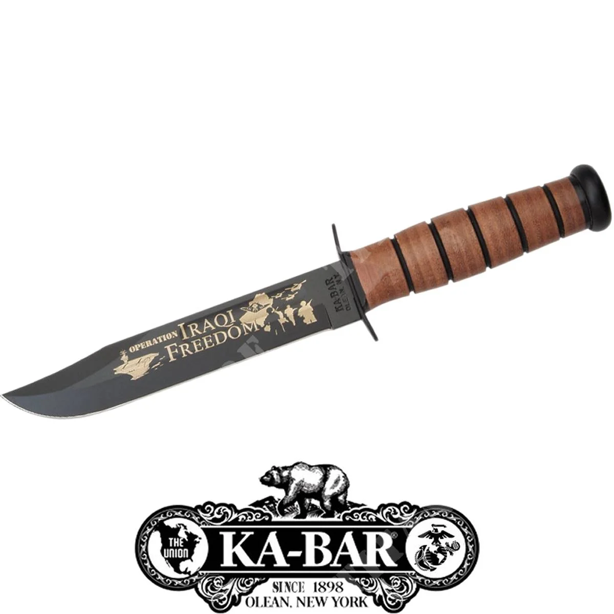 CUCHILLO KA-BAR 9127 DE LA OPERACIÓN LIBERTAD IRAQUÍ DEL EJÉRCITO DE EE. UU. (C204009127)