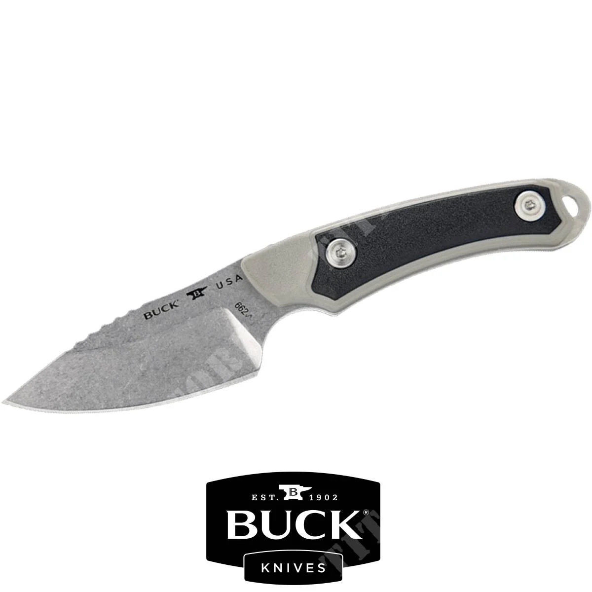 CUCHILLO BUCK GRIS/NEGRO SELECT DE ALPHA SCOUT (662GYS)