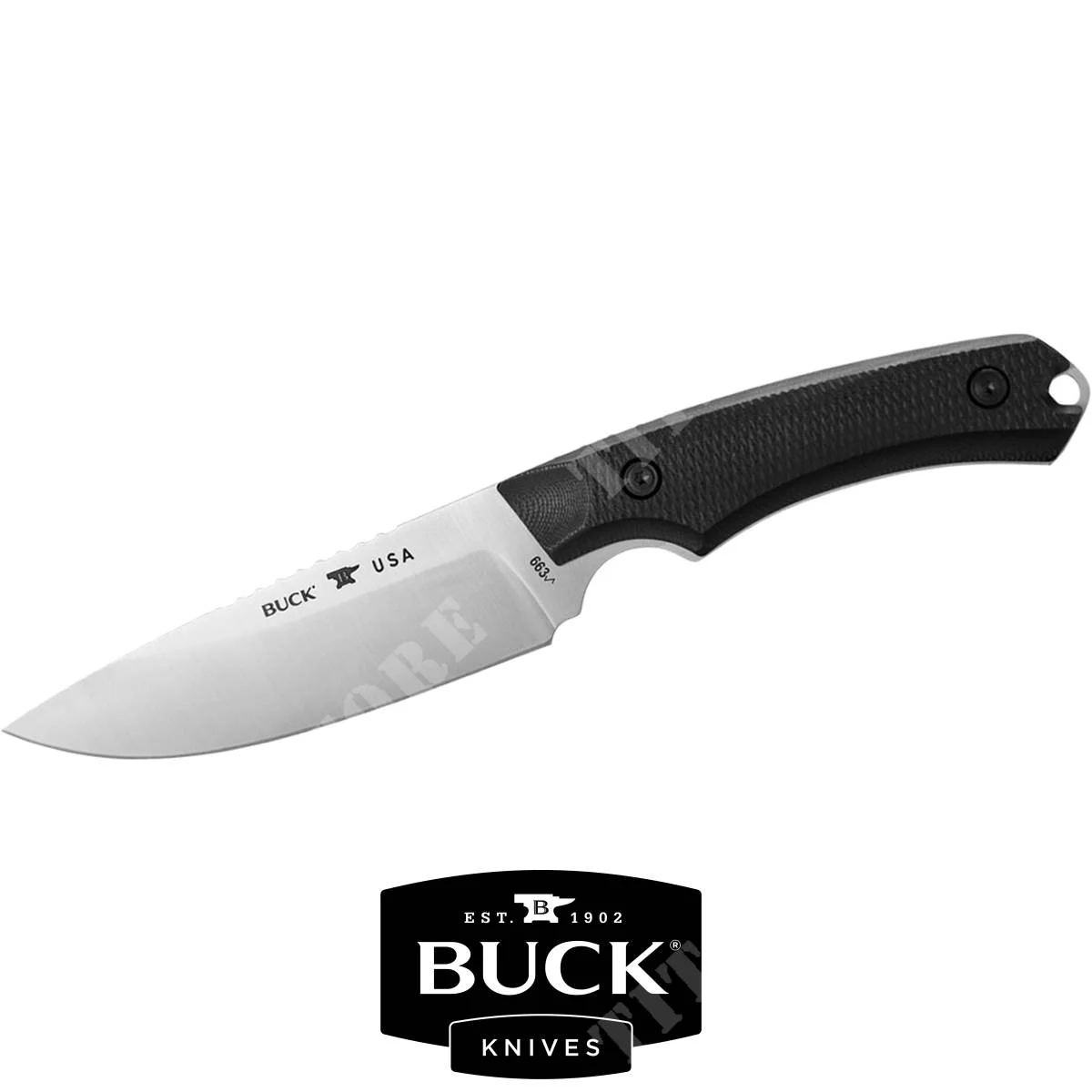 CUCHILLO BUCK G10 NEGRO ELITE DE ALPHA GUIDE (663BKS)