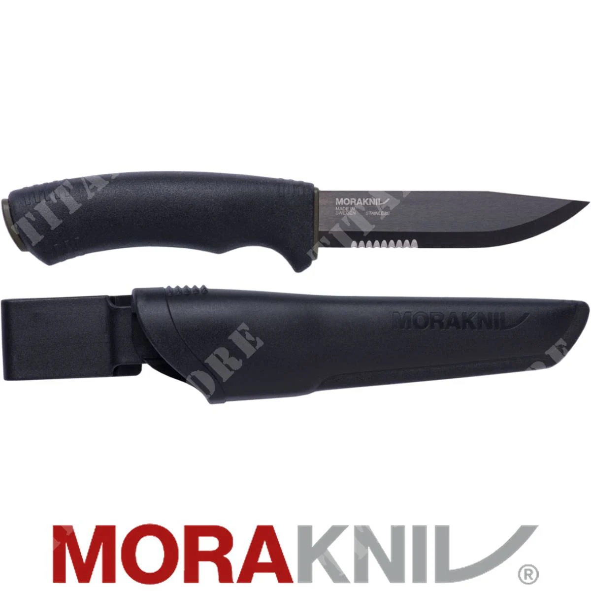 CUCHILLO BUSHCRAFT BLACKBLADE SRT BLACK MORAKNIV (12491)