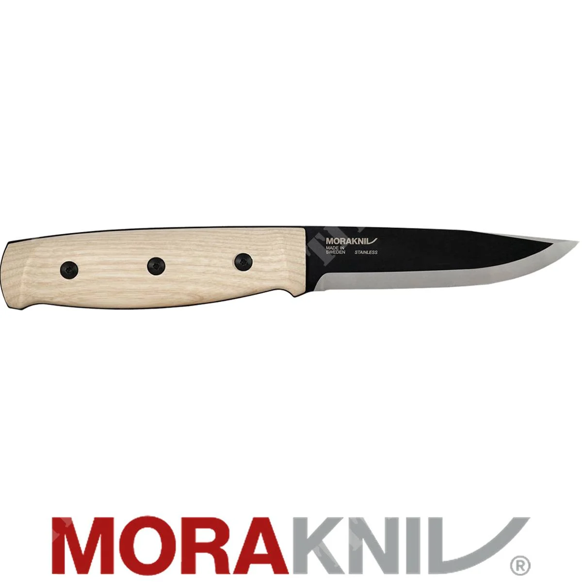 CUCHILLO MORAKNIV DE MADERA DE FRESNO DE HOJA NEGRA LOK (14085)