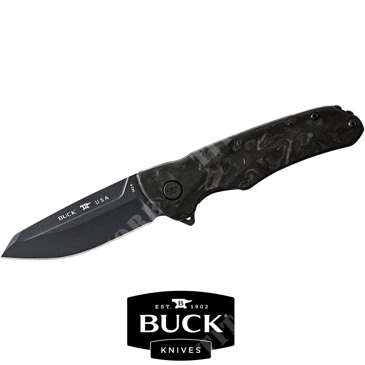 CUCHILLO BUCK SPRINT OPS PRO DE FIBRA DE CARBONO S45VN (0843CFS)