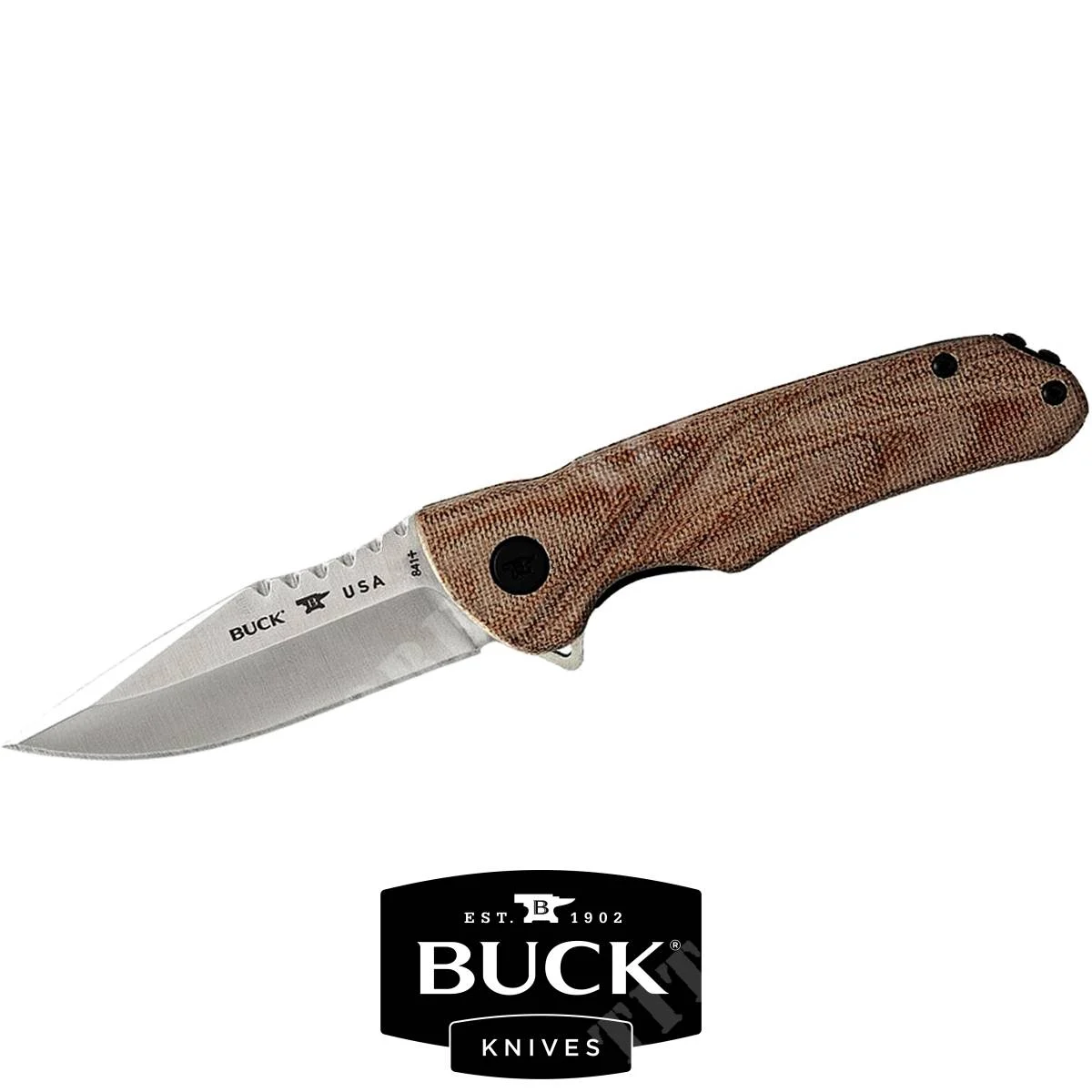 CUCHILLO BUCK SPRINT PRO TAN CANVAS MICARTA S30V (0841TNS)