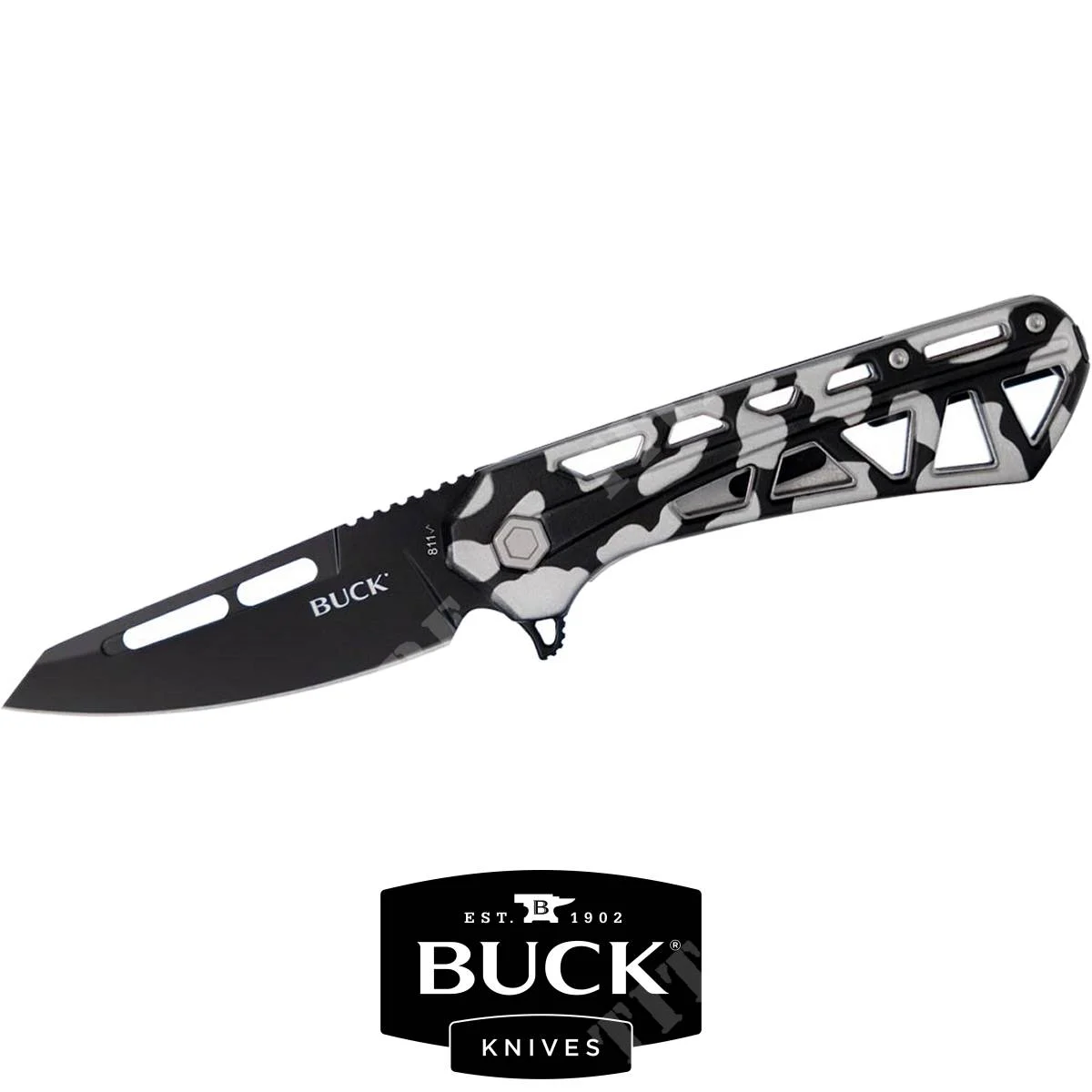 CUCHILLO BUCK CON CAMUFLAJE TRACE OPS (811CMS)