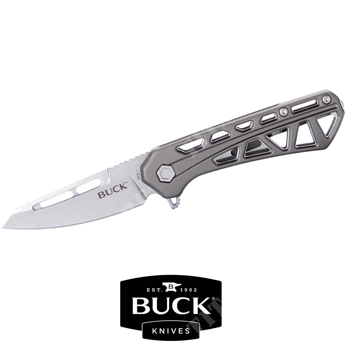 CUCHILLO MINI TRACE OPS GRIS BUCK (813GYS)