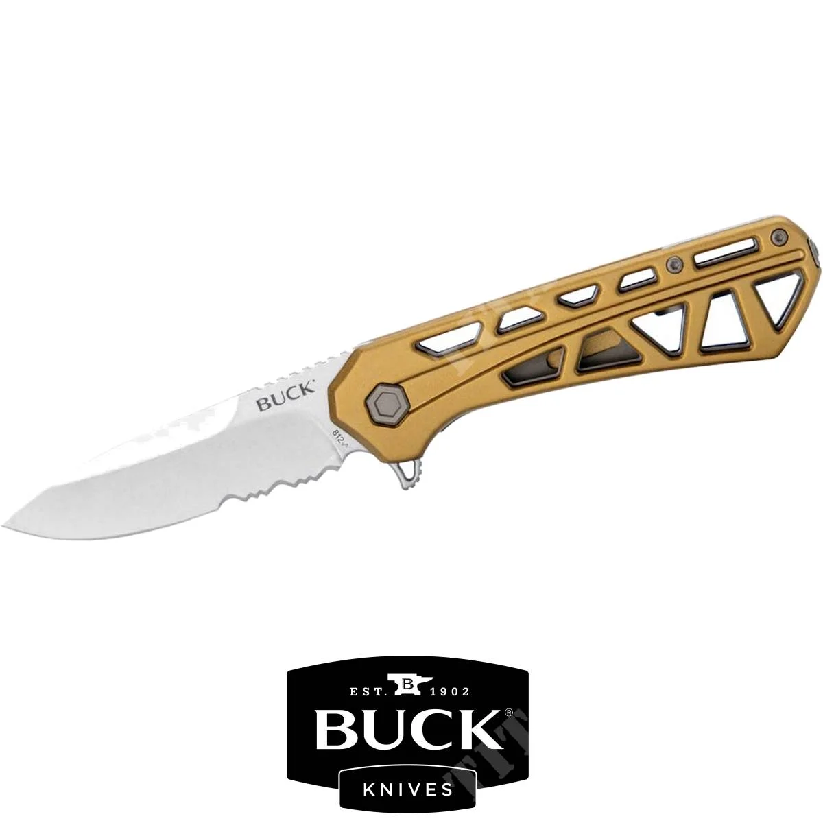 CUCHILLO BUCK COMBO TRACE BRONZE (812BRX)