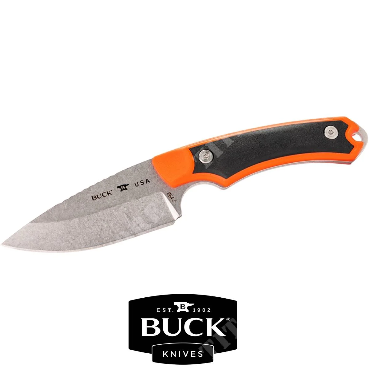 CUCHILLO DE CAZADOR ALPHA SELECTORANGE/BLACK BUCK (664ORS)
