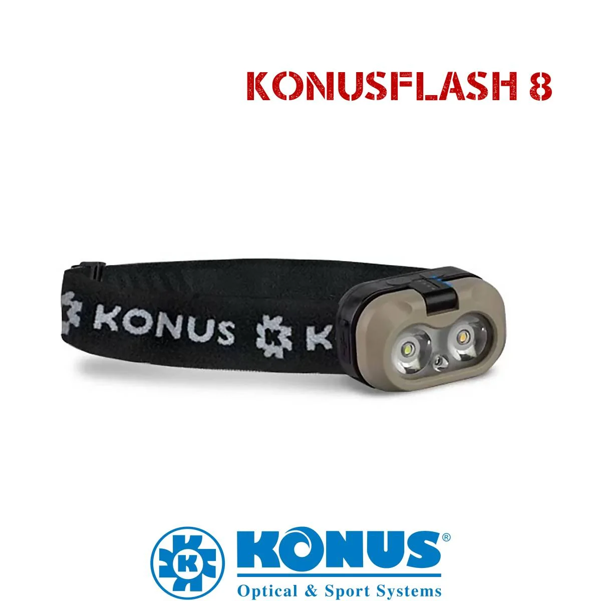 LINTERNA FRONTAL KONUSFLASH 8 DE 450 LÚMENES CON SENSOR DE ACTIVACIÓN KONUS (3900)