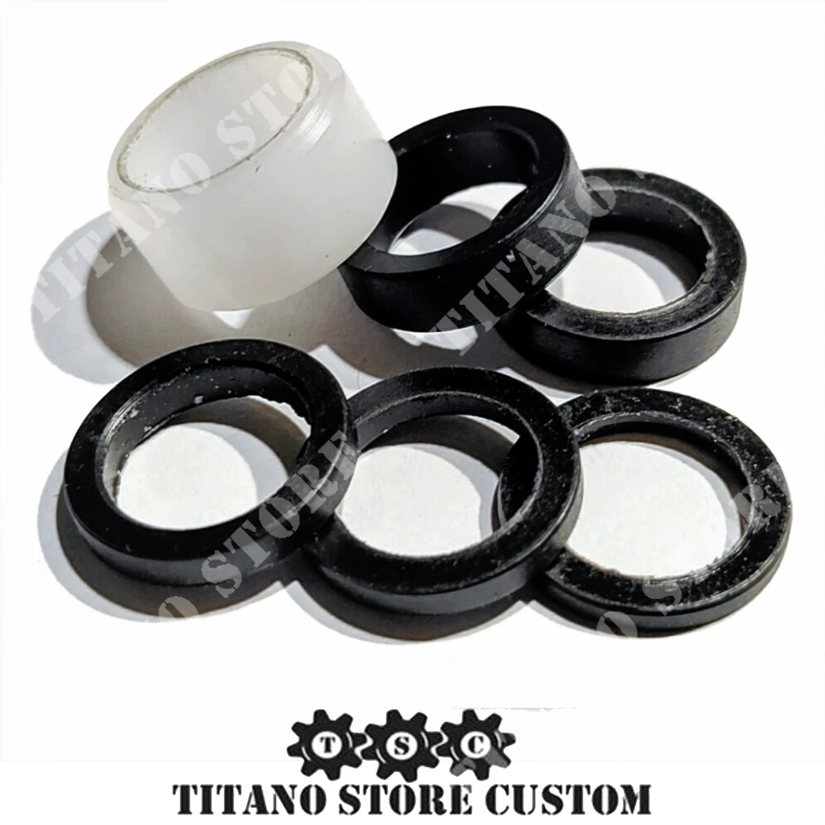JUEGO DE 6 LAZOS DELRIN MIXTOS TSC (TSC-DLRN-SET)